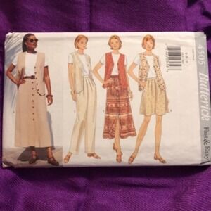 Butterick 4505 skirt vest pants pattern